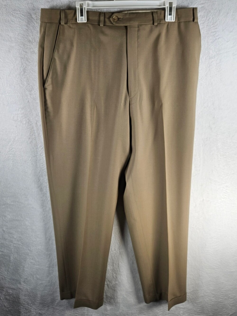 Ralph Lauren Dress Trousers Flat Front Tan Khaki Men's Size 36x32